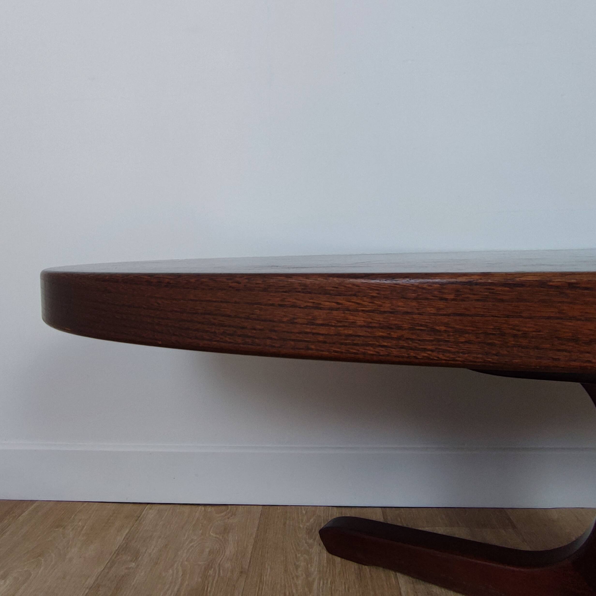 Vintage oval coffee table