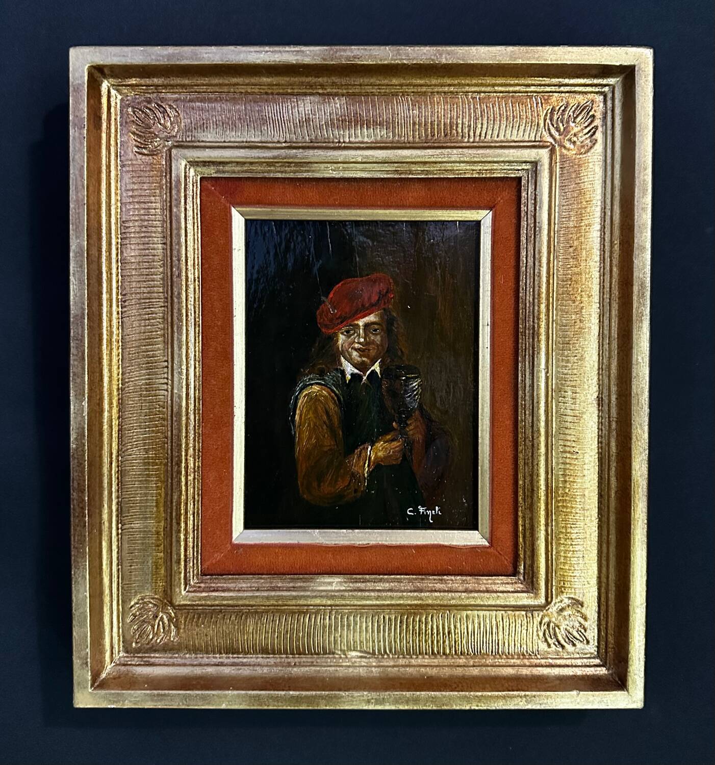 "Tronie" Portrait in a Beret - Dutch School of the 18th Century