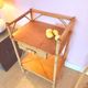 Vintage rattan bedside table "Balthazar"
