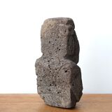 Stone paperweight of a giant Moai, 70s