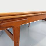 Vintage rectangular Scandinavian dining table by Ejvind A. Johansson teak