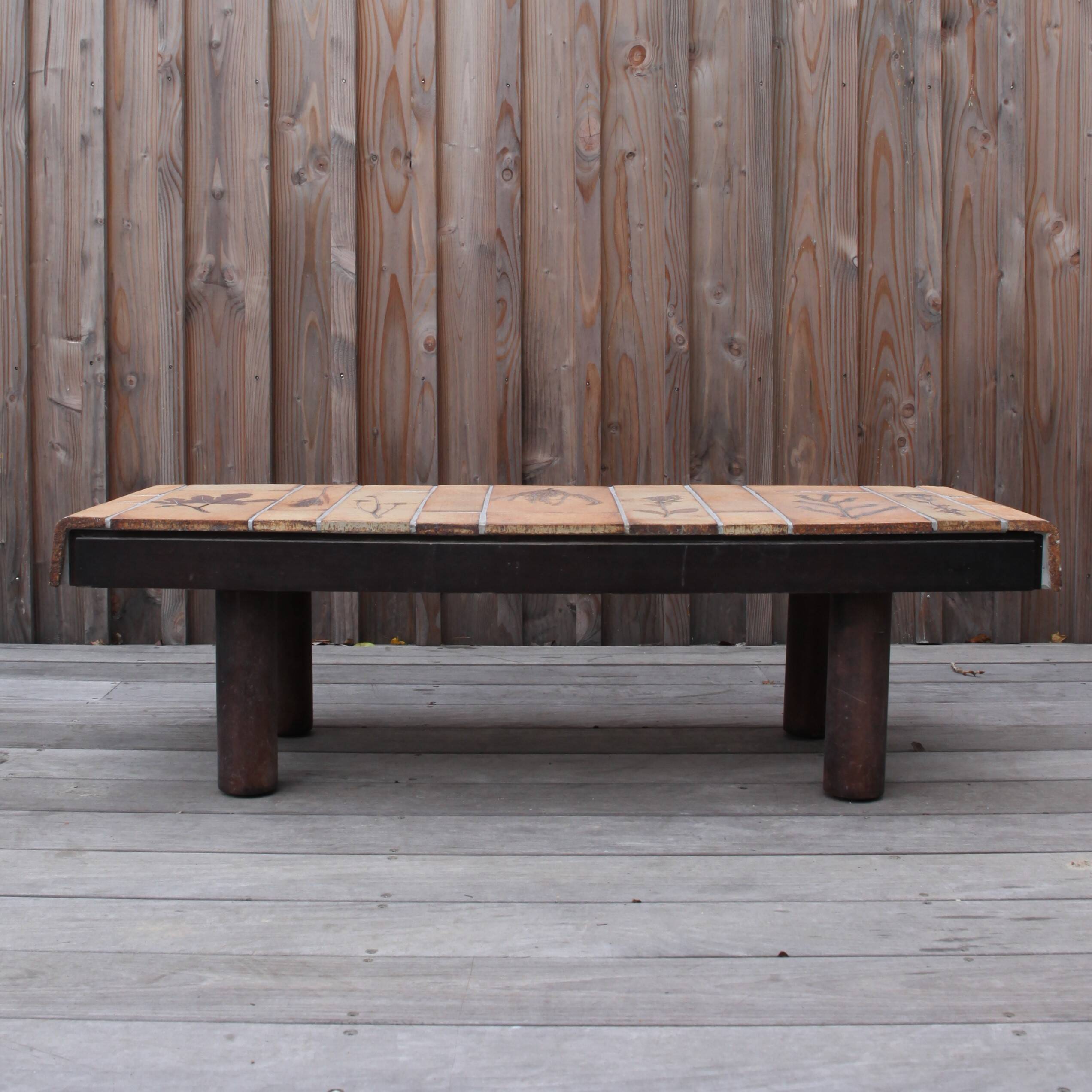 Herbier coffee table by Roger Capron