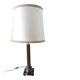 Antique column lamp in marble and gilded metal