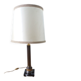 Lampe colonne antique marbre et métal doré