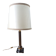 Antique column lamp in marble and gilded metal