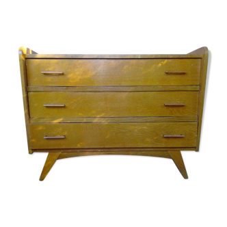 Vintage chest of drawers compass feet