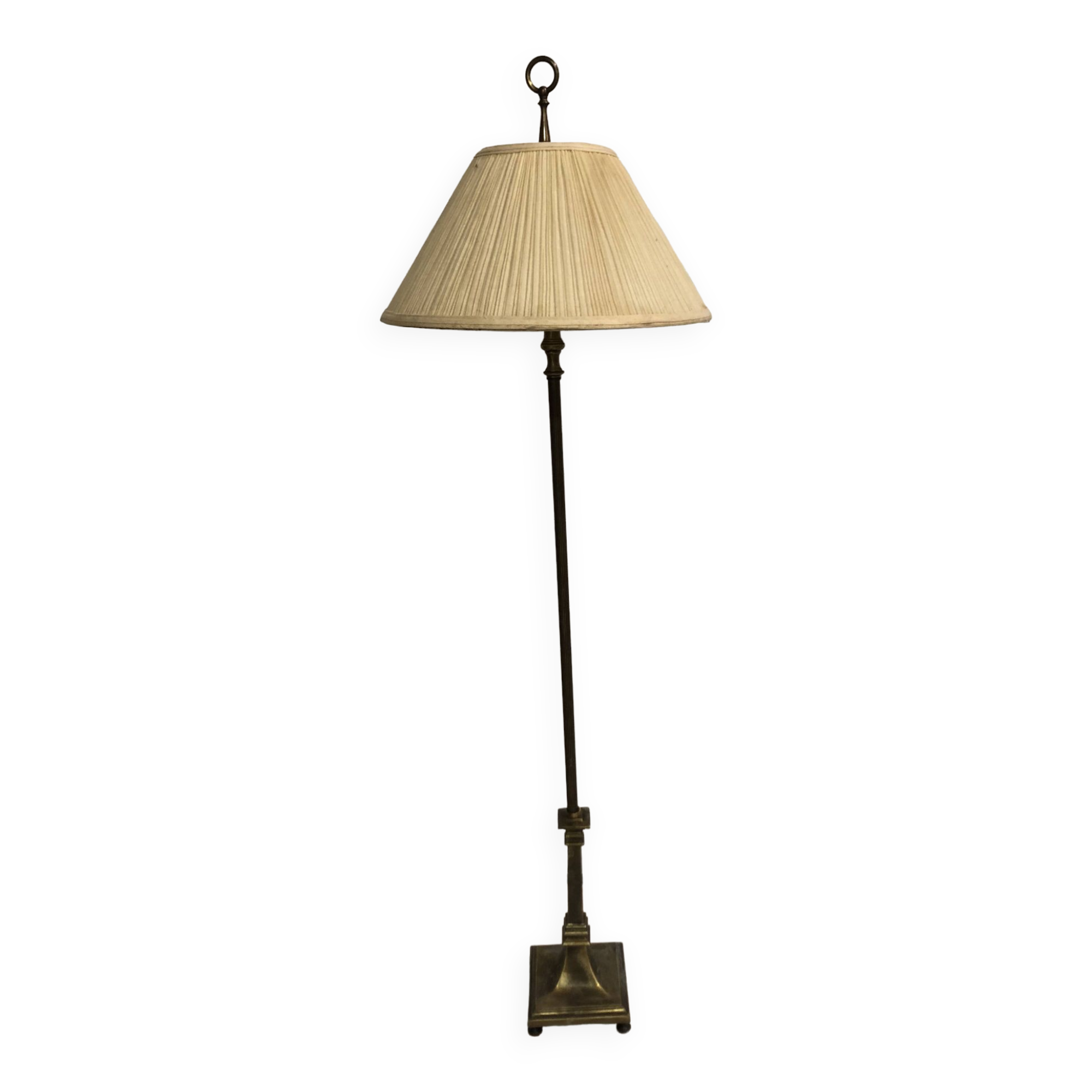 Brass floor lamp