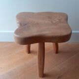 Wooden tripod stool - 50s brutalist design