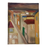 Realistic Village Painting