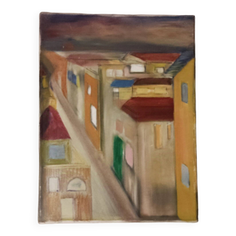 Realistic Village Painting