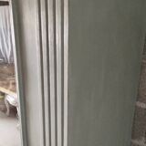 Old 2-door bookcase with chalk paint blue patina
