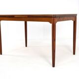 Extendable rectangular dining table in rosewood 'Emmedingen'