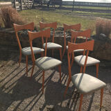 Set of six Ico Parisi chairs