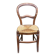 Vintage solid oak chair with rush seat, Louis Philippe style from the 20th century.