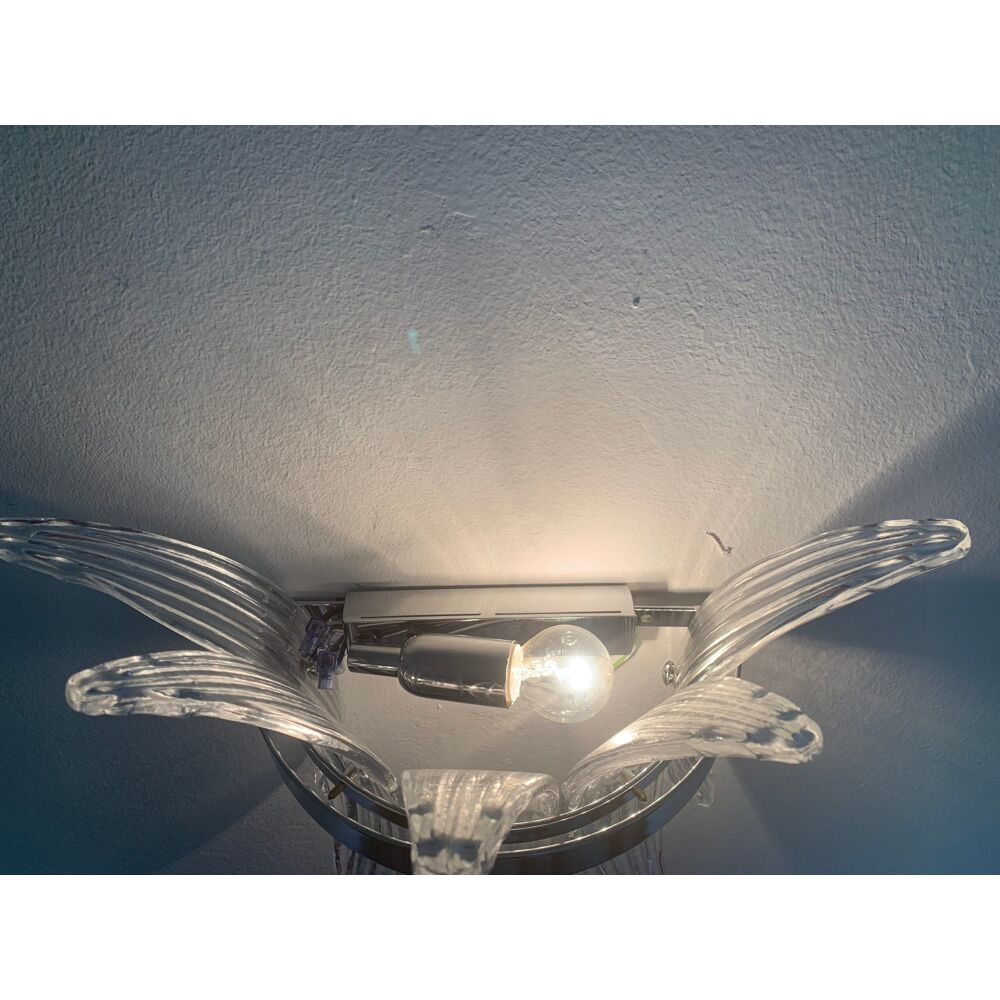 Belt “palmette” murano glass wall sconce