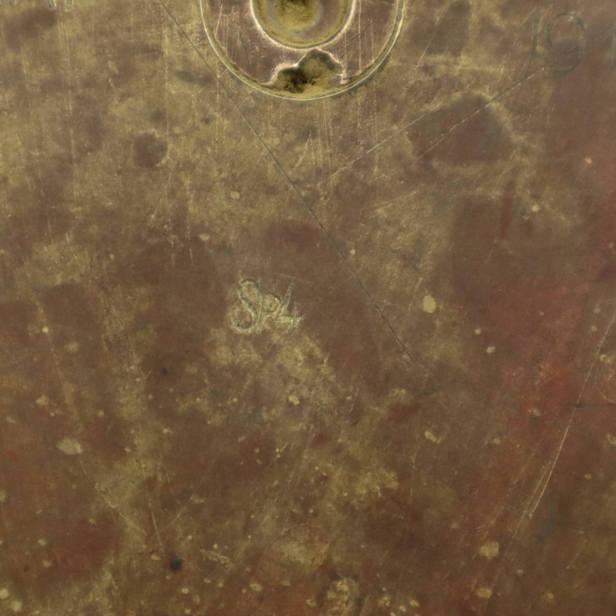 Unique XL Artillery Shell Umbrella Stand – WWI Trench Art (1915) – Lion Hea