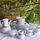 Tapio Wirkkala for Rosenthal Studio-Line “Modulation” porcelain coffee and dessert service, Germany 1970s, 39 pieces