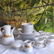 Tapio Wirkkala for Rosenthal Studio-Line “Modulation” porcelain coffee and dessert service, Germany 1970s, 39 pieces
