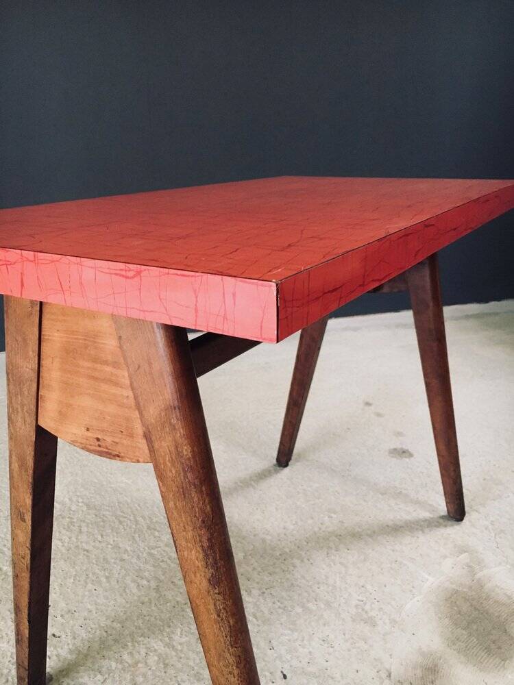 French Reconstruction Bistro Table, 1950s