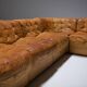 Vintage DS 11 modular sofa in cognac/orange leather by De Sede Swiss