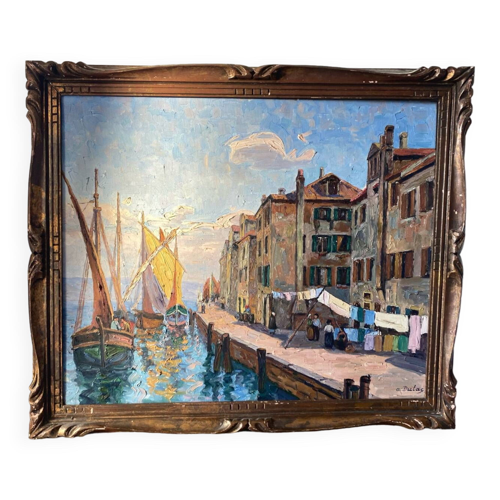 Mediterranean port landscape by Dulac