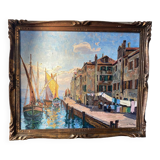 Mediterranean port landscape by Dulac