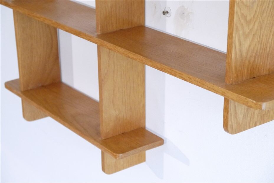 Etagere vintage scandinave en bois 1960