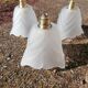Lot de 3 baladeuses suspensions tulipes Art déco