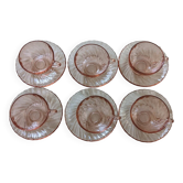 6 Rosaline Arcoroc cups