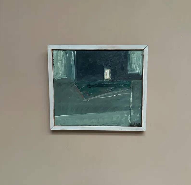 Original Swedish Oil on Hardboard – “Still Life” by Robert Svensson (1963–2016) – Signed – Vintage & Framed – 32.5 × 28.5 cm
