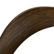 Set of 4 dark brown wooden chairs 70s minimalist design