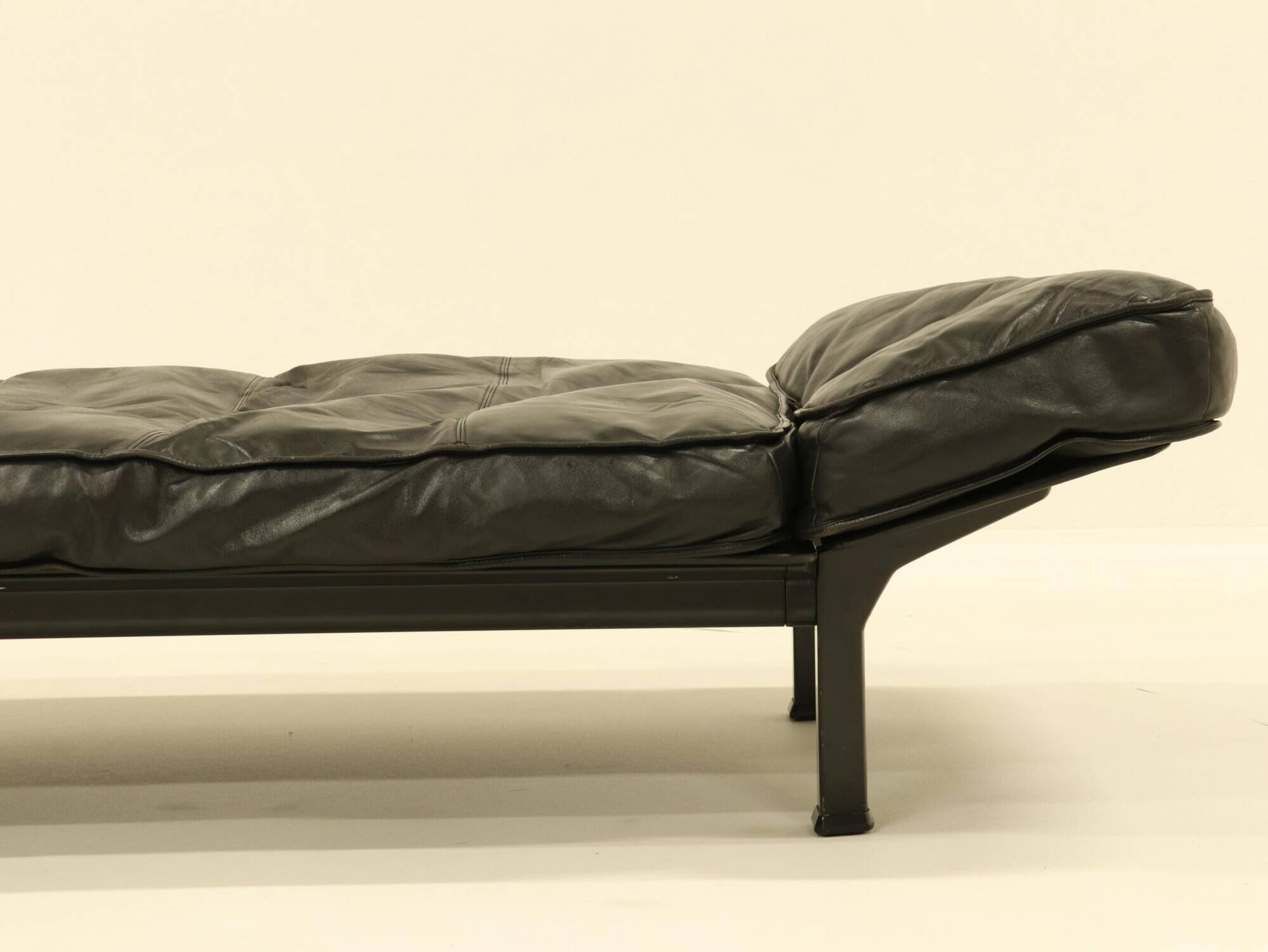 Daybed by Zanotta in black leather