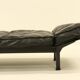Daybed by Zanotta in black leather