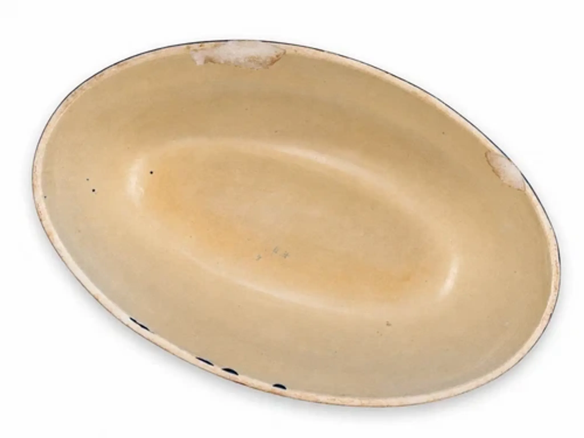 Terrine alsacienne ancienne à Baeckeoffe bleu fleurs avec couvercle 35 cm