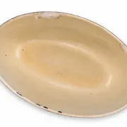 Terrine alsacienne ancienne à Baeckeoffe bleu fleurs avec couvercle 35 cm