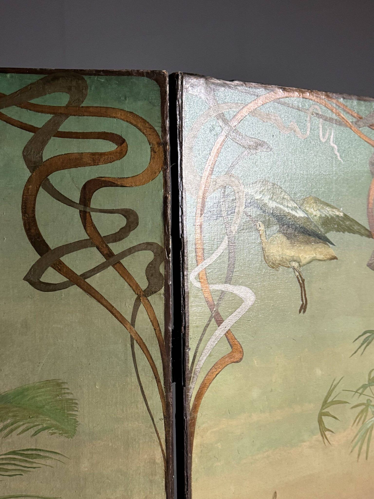 Paravent antique Art nouveau