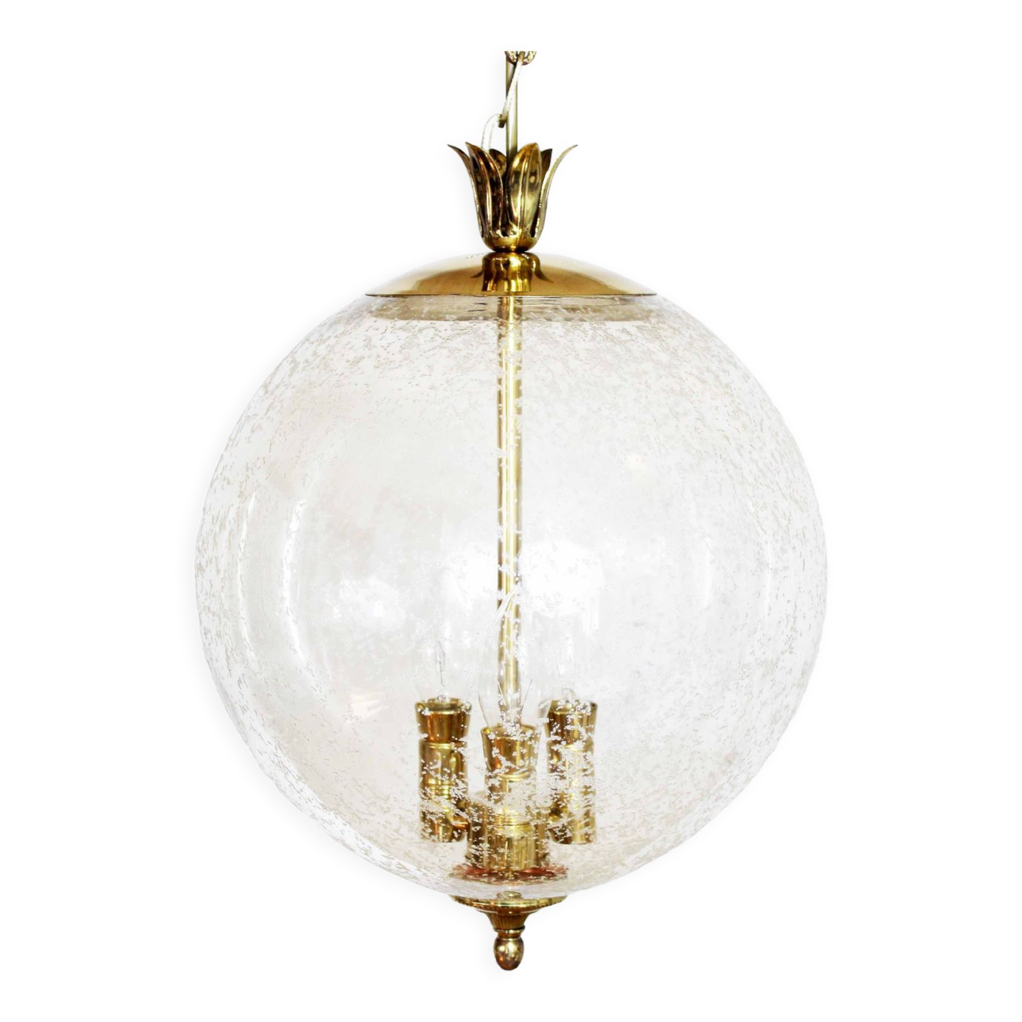 Limburg pendant lamp in glass and brass