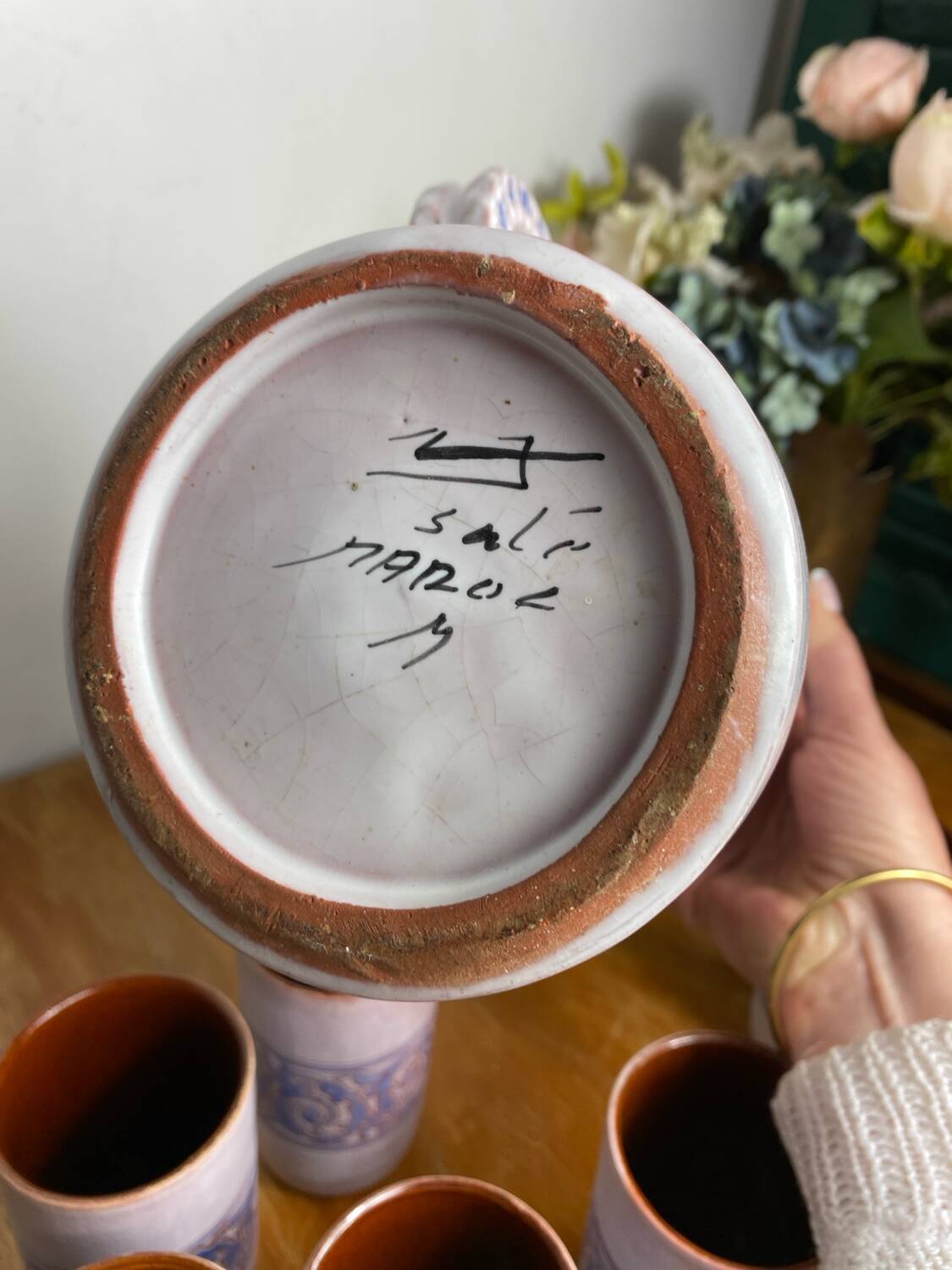 Ceramic orangeade set