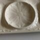 Gien earthenware white slip dish 1970