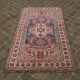 Tapis d'orient kazak caucasien bleu 230x187cm