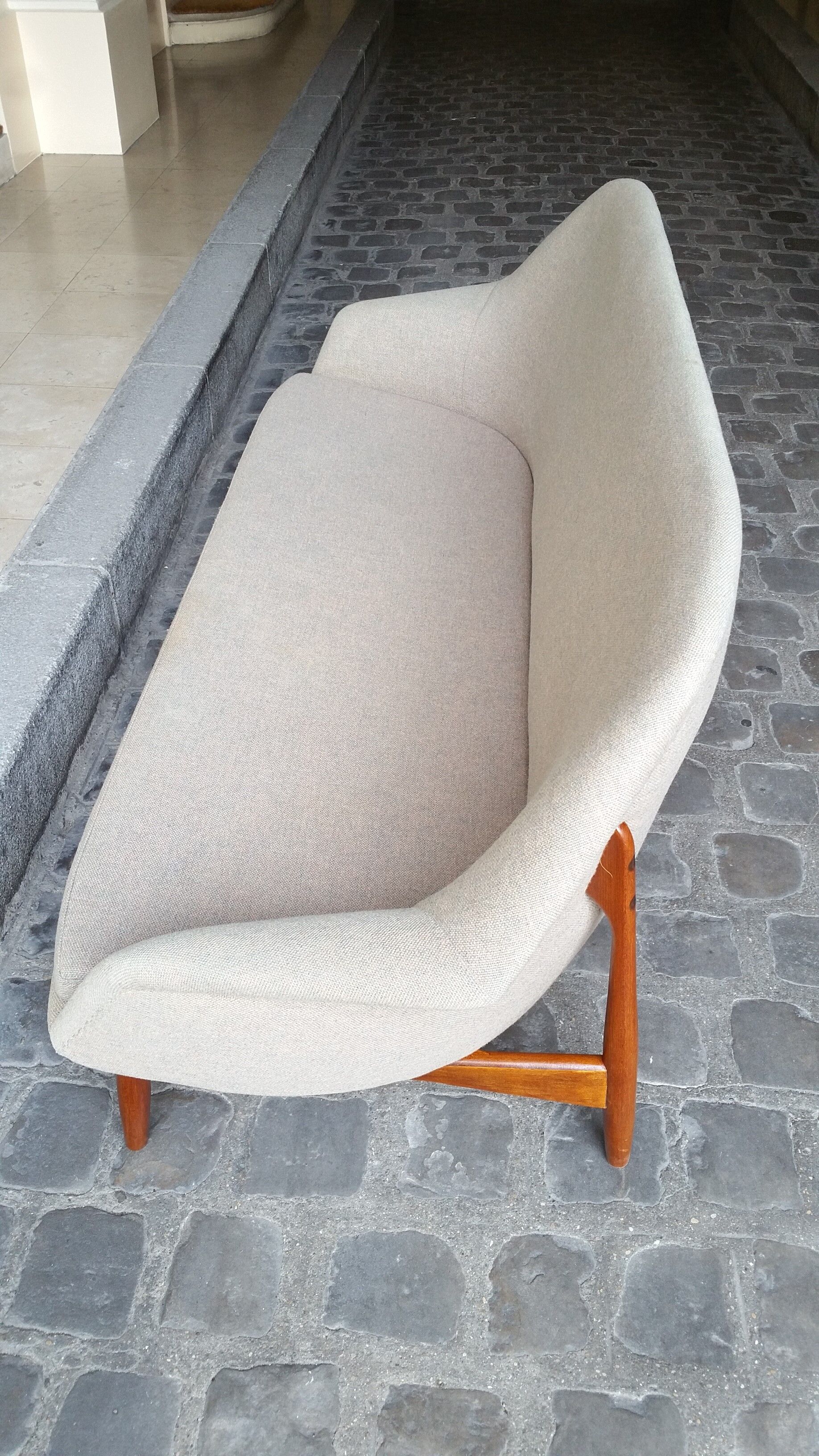 Sofa organic Danish Ib Kofod - Larsen for Carlo Gahrn of 1957