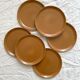 6 vintage stoneware dinner plates