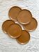 6 assiettes plates en grès vintage