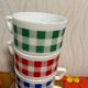 Arcopal gingham coffee cup vintage retro pops 70s
