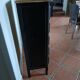 Chiffonnier en bois peint en noir