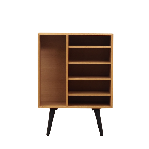 Ash bookcase, Danish design, 70's, production: Denmark