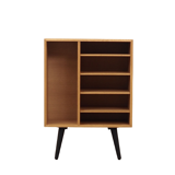 Ash bookcase, Danish design, 70's, production: Denmark