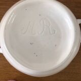 Vintage cracked iron earthenware candy box