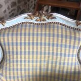 Louis XV rococo sofa and armchair