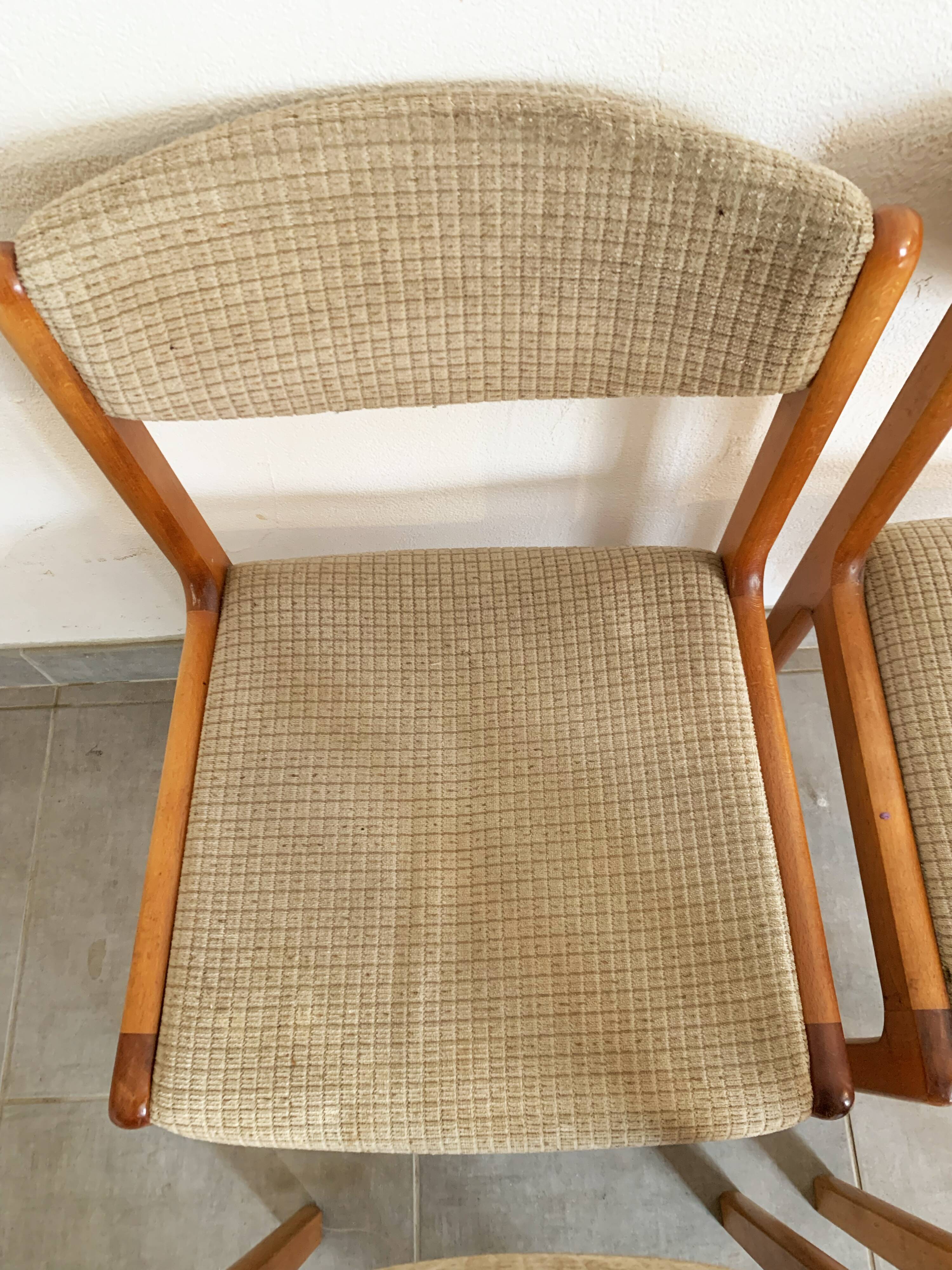 Set de 4 chaises vintage baumann des années 50